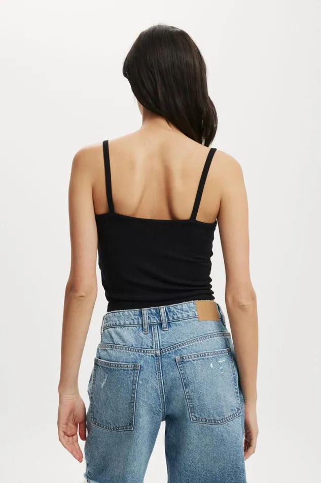 Brooklyn Henley Cami Black Women Cotton On Tops
