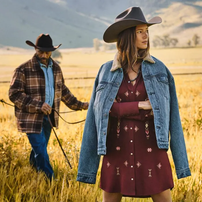 Brown Plaid Western Coat Brown Men Stetson Jackets