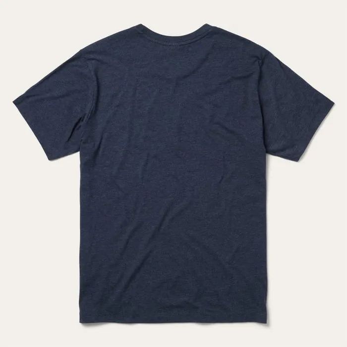 Bucking Bronco Graphic Tee Blue Men Stetson Tees