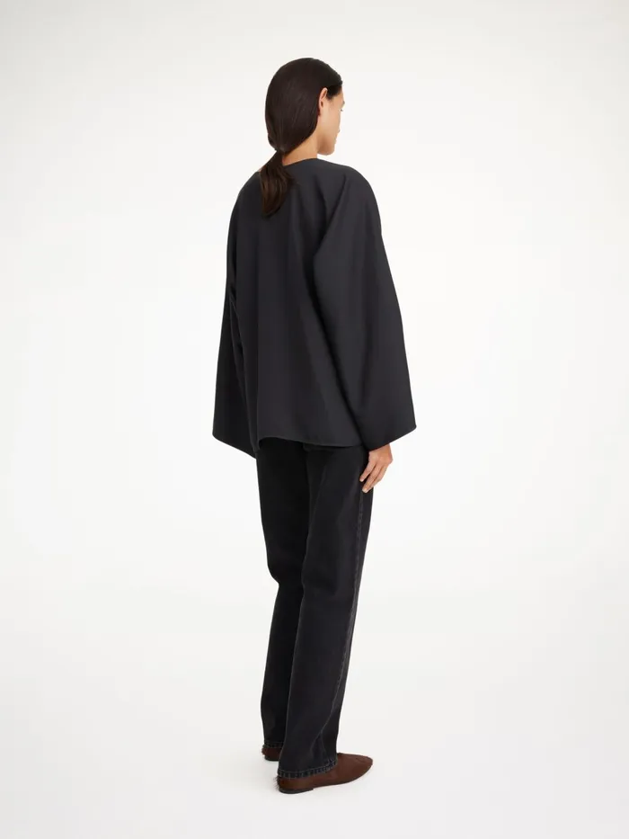 Calias TunicStyle Blouse Black Women By Malene Birger Tops and Blouses