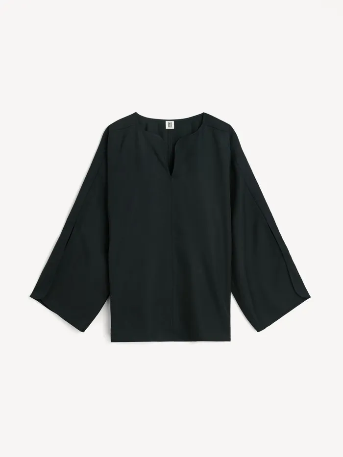 Calias TunicStyle Blouse Black Women By Malene Birger Tops and Blouses