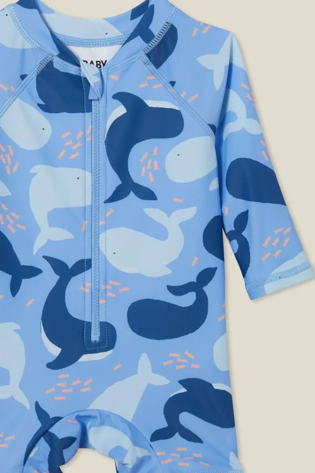 Cameron Long Sleeve Swimsuit Dusk Bluewhales Friends Baby Cotton On Swimwear Cameron Long Sleeve Swimsuit Dusk Bluewhales Friends Baby Cotton On Swimwear