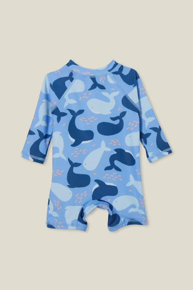 Cameron Long Sleeve Swimsuit Dusk Bluewhales Friends Baby Cotton On Swimwear Cameron Long Sleeve Swimsuit Dusk Bluewhales Friends Baby Cotton On Swimwear