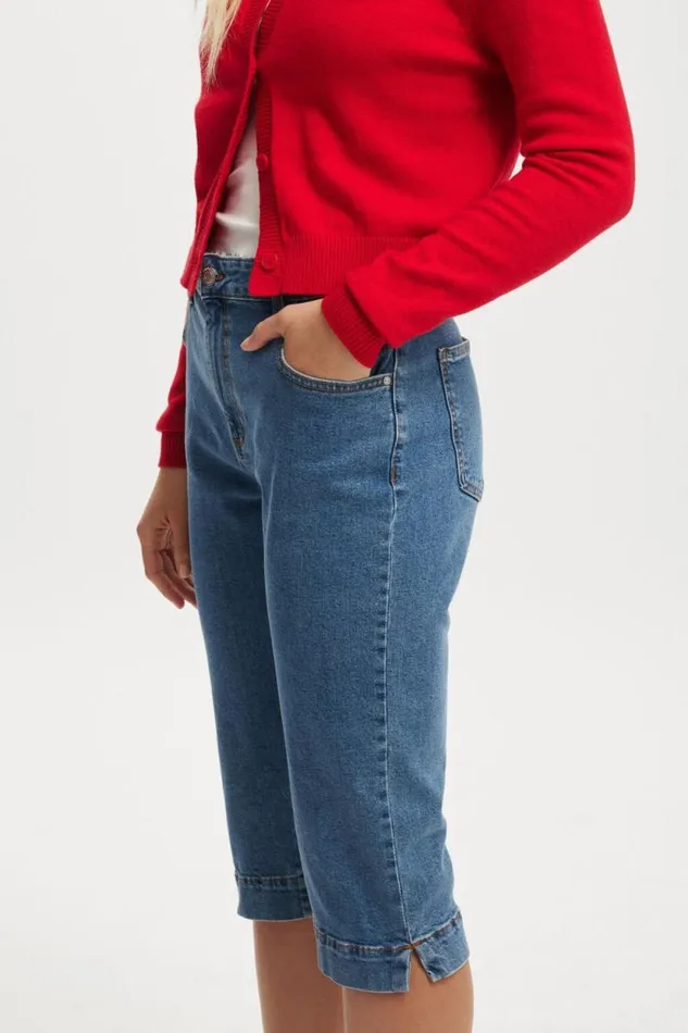 Capri Jean Sea Blue Women Cotton On Pants Capri Jean Sea Blue Women Cotton On Pants