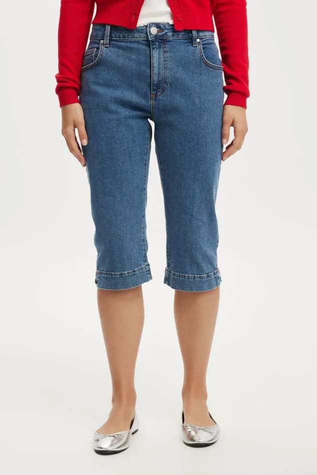 Capri Jean Sea Blue Women Cotton On Pants Capri Jean Sea Blue Women Cotton On Pants