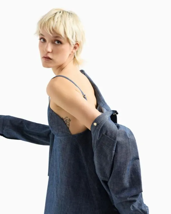 Casual Shirts Blue Women Armani Shirts And Tops