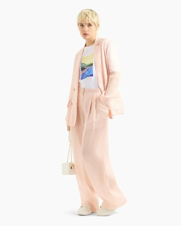 Casual Trousers Pink Women Armani Bottoms And Skirts Casual Trousers Pink Women Armani Bottoms And Skirts