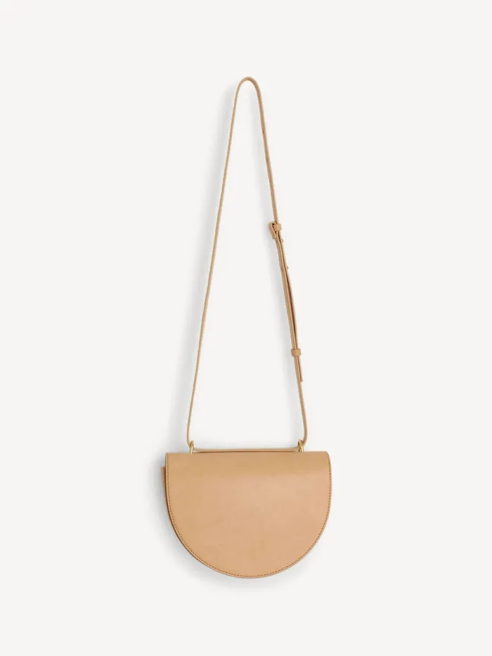 Cebella Leather Shoulder Bag Tan Women By Malene Birger Bags
