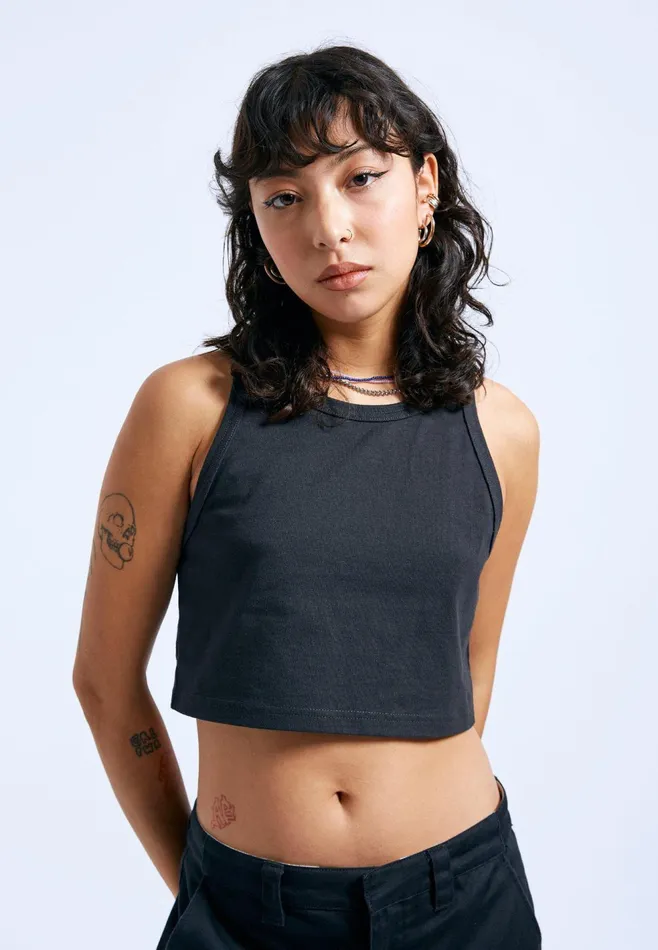 Charlie Top 8211 Off Black Off Black Women Dr Denim Tees and Tanks