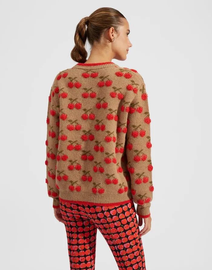 Cherry Sweater Camelred Women La Double J Knitwear Cherry Sweater Camelred Women La Double J Knitwear