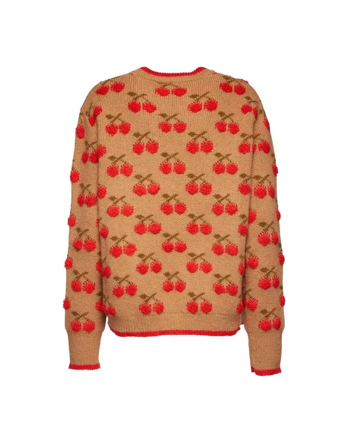 Cherry Sweater Camelred Women La Double J Knitwear Cherry Sweater Camelred Women La Double J Knitwear