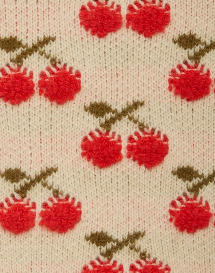 Cherry Vest Off White Women La Double J Knitwear