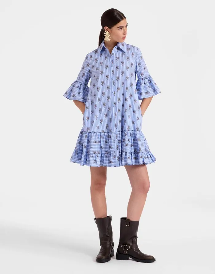 Choux Dress Gryphos Light Blue Women La Double J Dresses