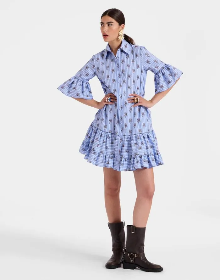 Choux Dress Gryphos Light Blue Women La Double J Dresses