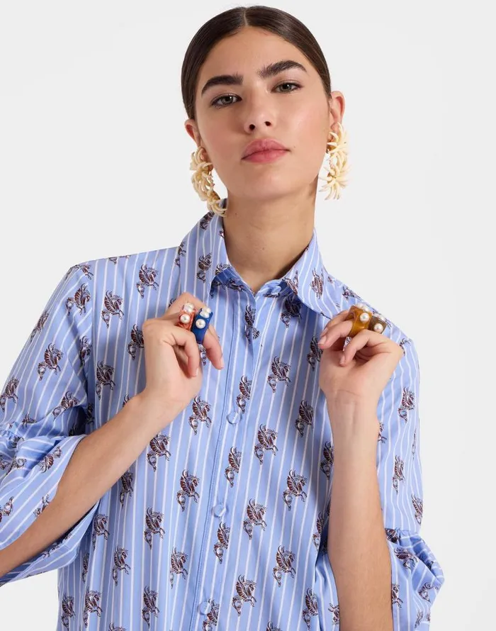 Choux Dress Gryphos Light Blue Women La Double J Dresses
