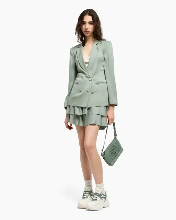 Chunky Sneakers With Contrasting Inserts Green Women Armani Sneakers Chunky Sneakers With Contrasting Inserts Green Women Armani Sneakers