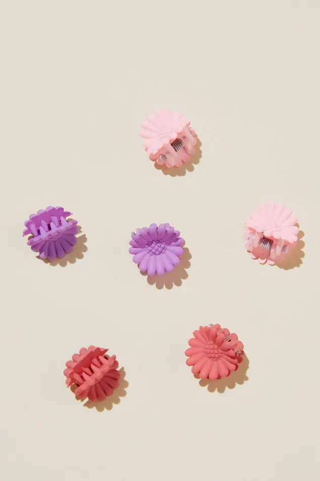 Claudette Claw Clips Blushlavenderclay Daisies Girls Cotton On Hair Accessories