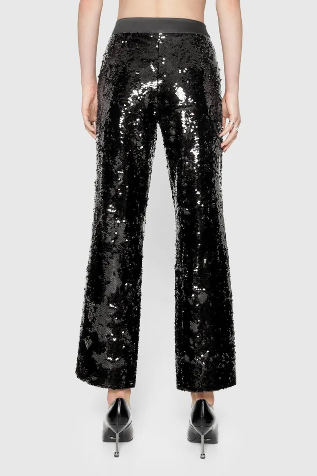 Clothing Bottoms Rebecca Minkoff Jane Sequin Trouser Black