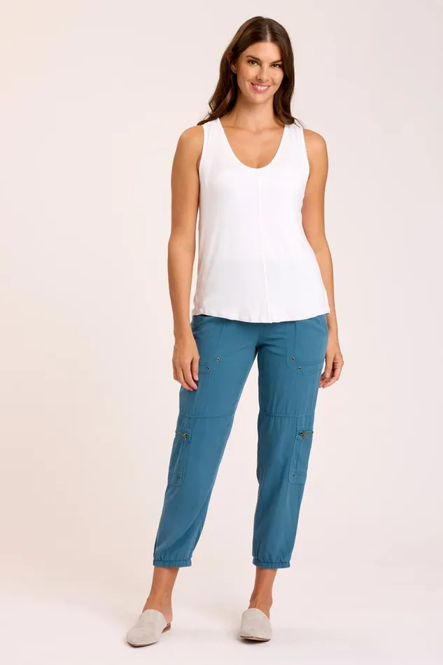 Clothing Crops XCVI Danez Banded Crop Safe Harbor