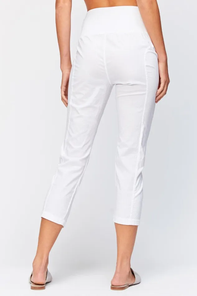 Clothing Crops XCVI High Waist Jetter White