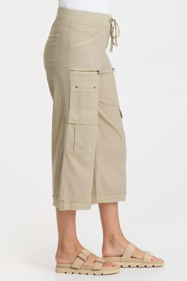 Clothing Crops XCVI Linen Birk Gaucho Pastel Rosemary