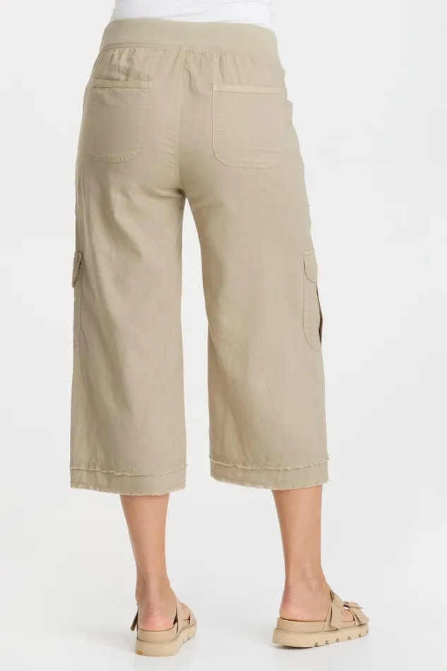 Clothing Crops XCVI Linen Birk Gaucho Pastel Rosemary