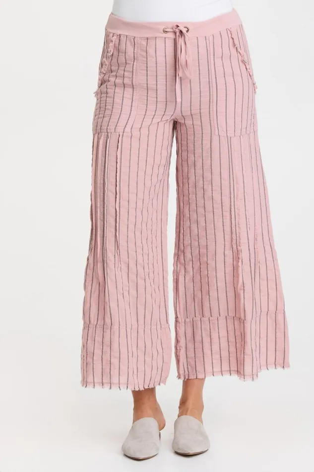 Clothing Crops XCVI Striped Ace Pant Lavender Suede