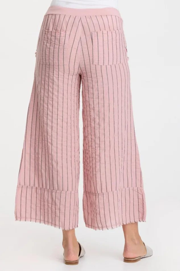 Clothing Crops XCVI Striped Ace Pant Lavender Suede