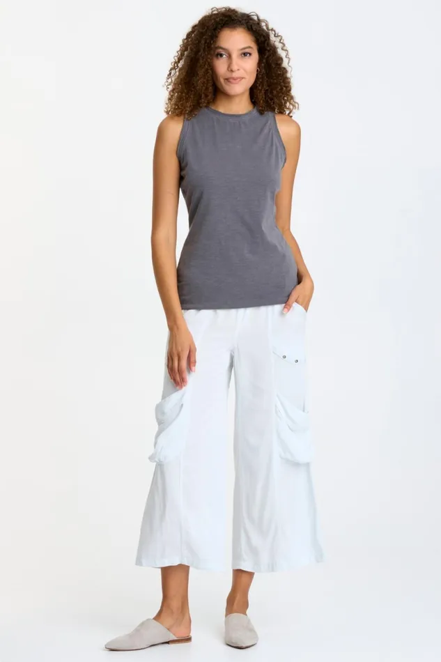 Clothing Crops XCVI Twill Faulkner Crop Fantail Pigment