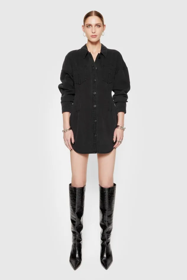 Clothing Dresses Rebecca Minkoff Florence Denim Dress True Black