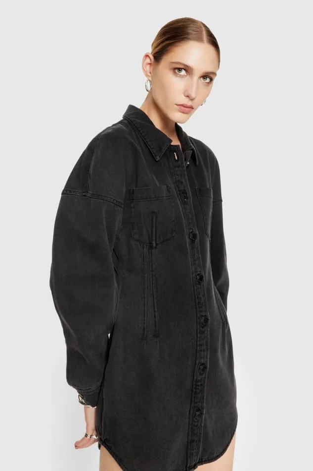 Clothing Dresses Rebecca Minkoff Florence Denim Dress True Black