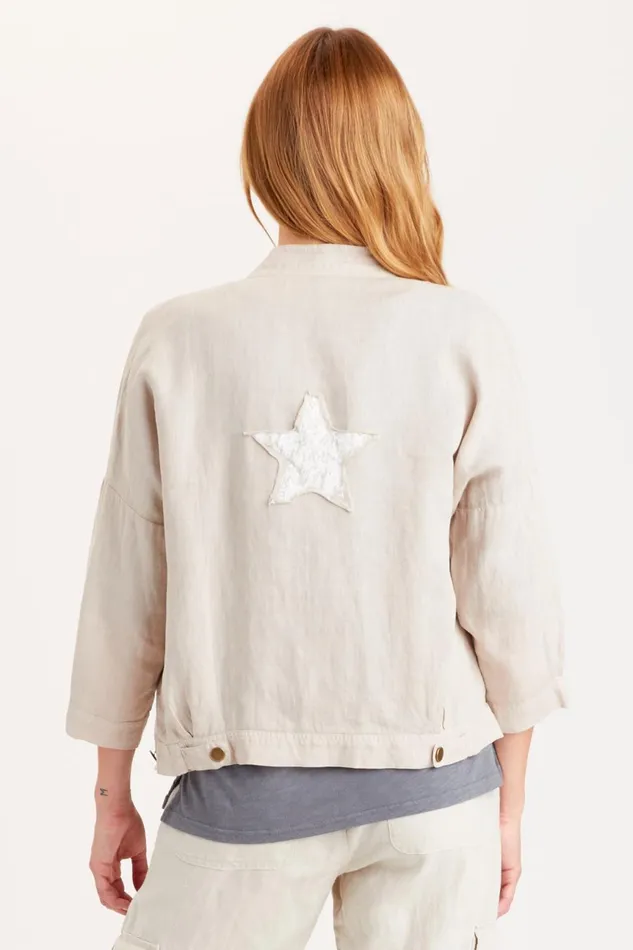Clothing Jackets XCVI Colbert Star Jacket Cremini