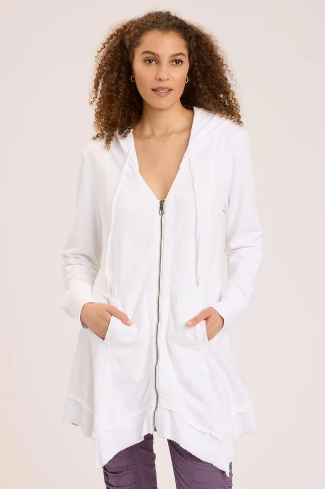 Clothing Jackets XCVI Fleece Mercantile Jacket White