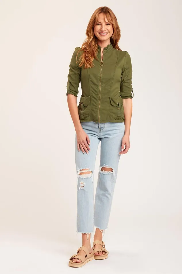 Clothing Jackets XCVI Fraser Jacket Dark Everglades