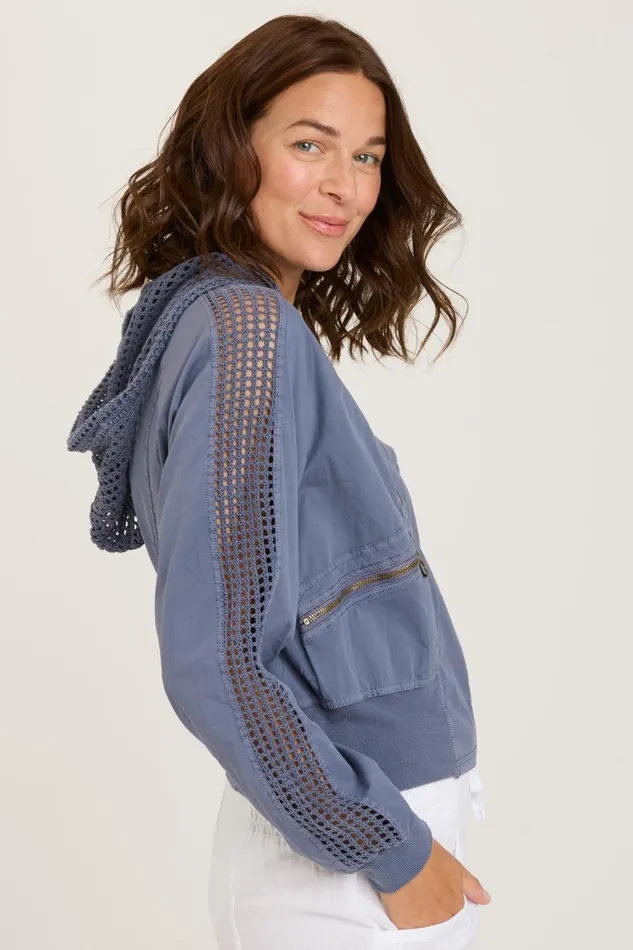 Clothing Jackets XCVI Gillian Bomber Hypnotic Pigment