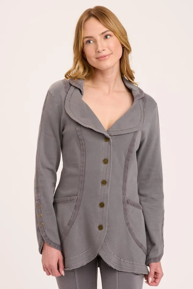 Clothing Jackets XCVI Stayton Blazer Nebulous Pigment