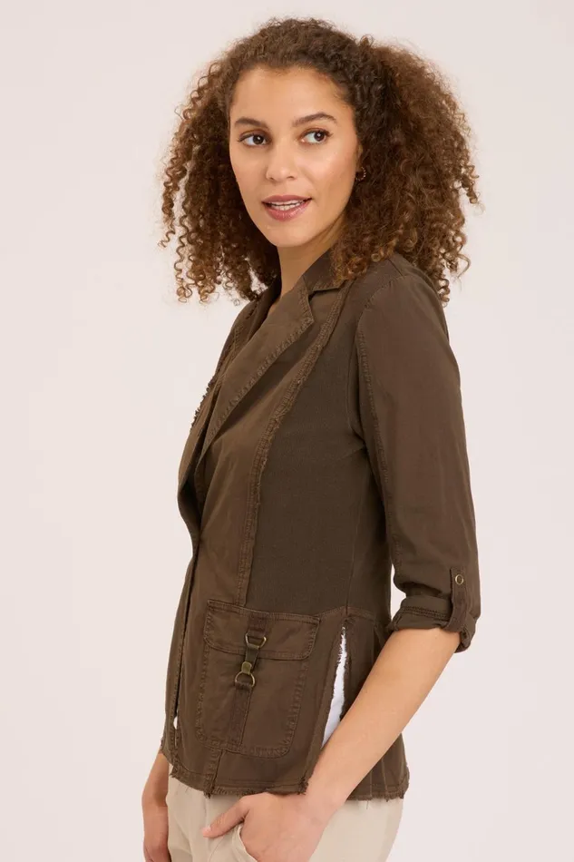 Clothing Jackets XCVI Winslow Blazer Boxwood Pigment