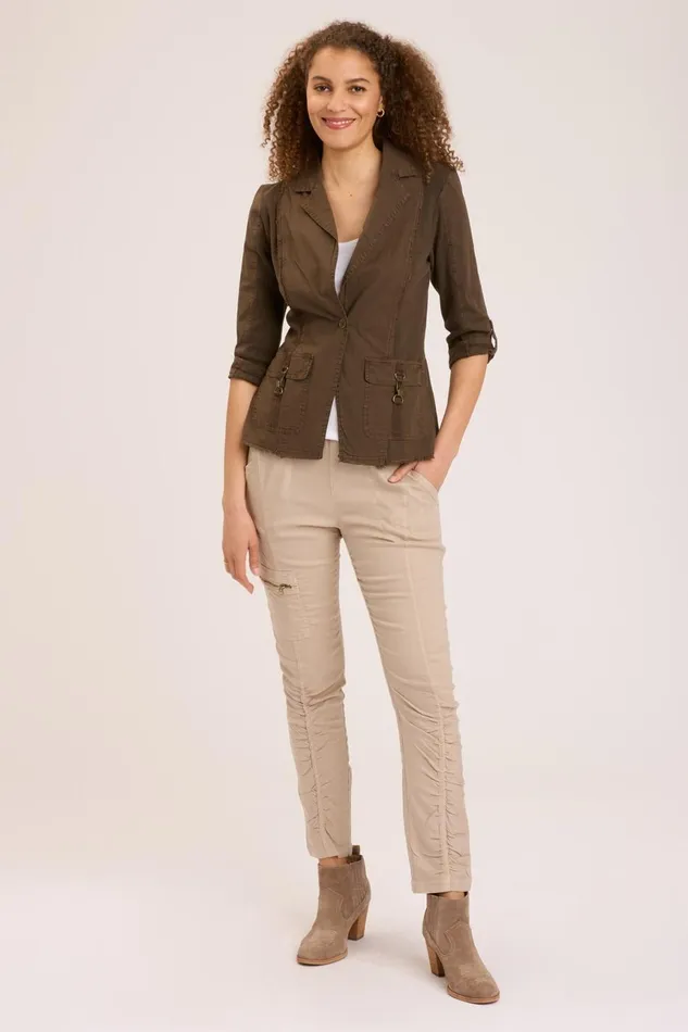 Clothing Jackets XCVI Winslow Blazer Boxwood Pigment
