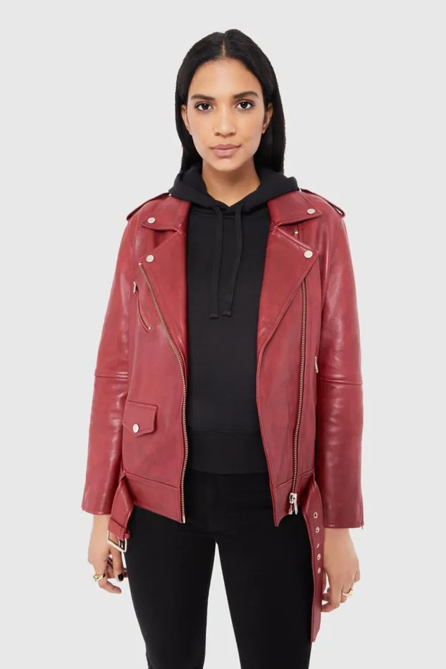 Clothing Leather Rebecca Minkoff Tabitha Moto Oxblood