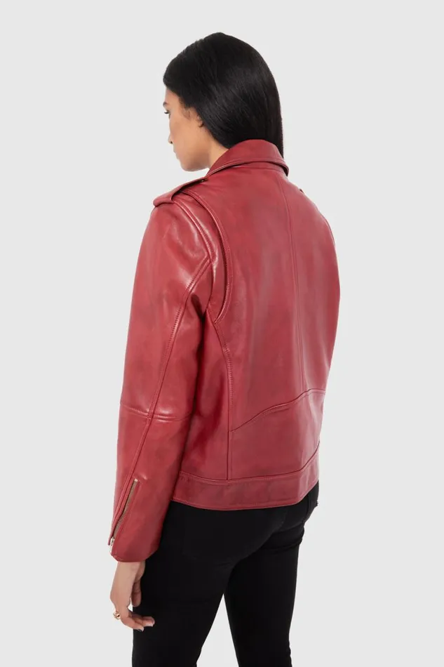 Clothing Leather Rebecca Minkoff Tabitha Moto Oxblood