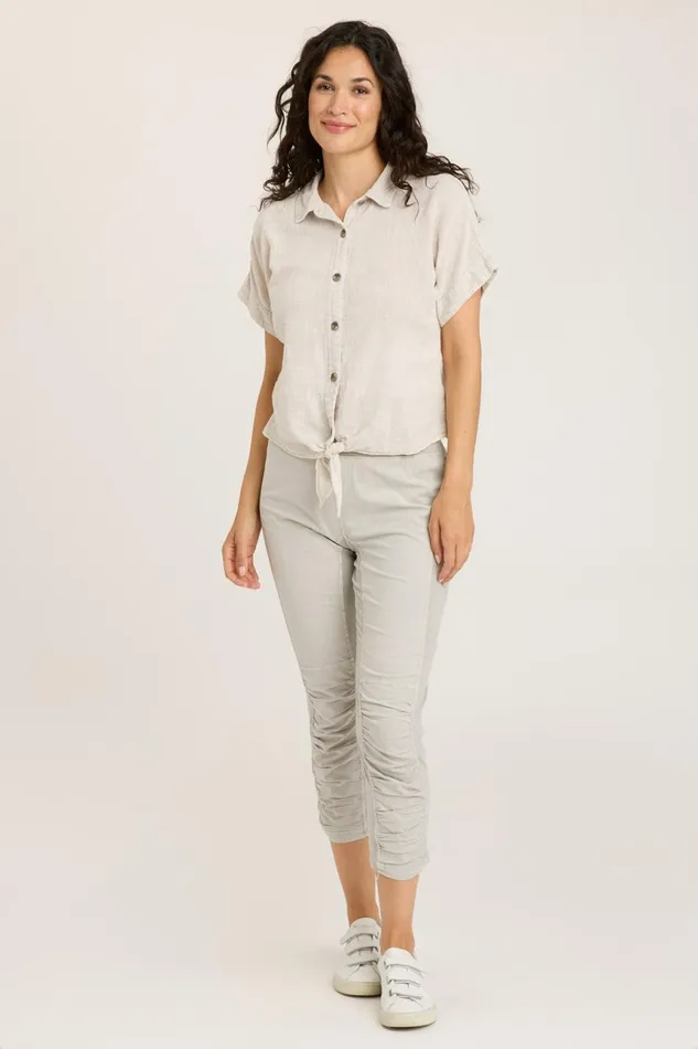 Clothing Leggings XCVI High Waist Jetter Whitecap Pigment
