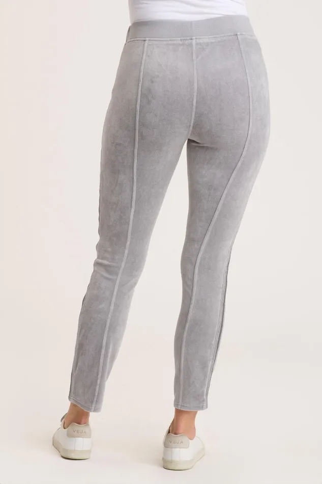 Clothing Leggings XCVI Rugby Stripe Gyles Legging Cotton Grey Pigment