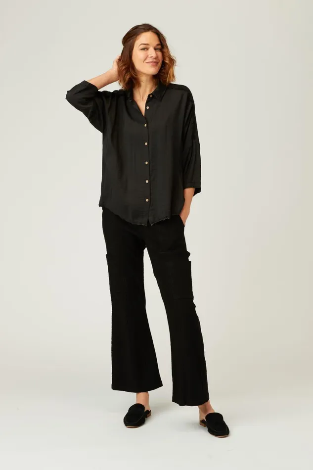 Clothing Pants XCVI Hollis Pant Black Double Dye
