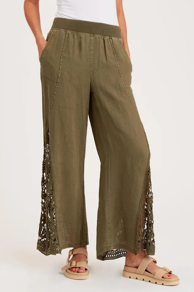 Clothing Pants XCVI Ismay Wide Leg Kombu Pigment