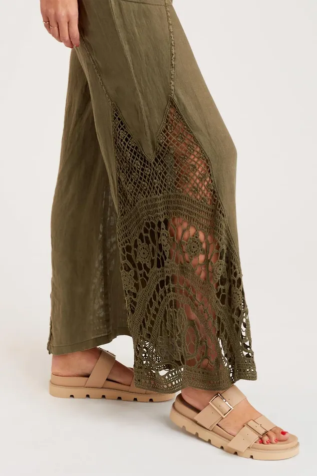 Clothing Pants XCVI Ismay Wide Leg Kombu Pigment