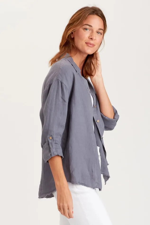 Clothing ShirtsBlouses XCVI Babin Star ButtonUp Black Pearl