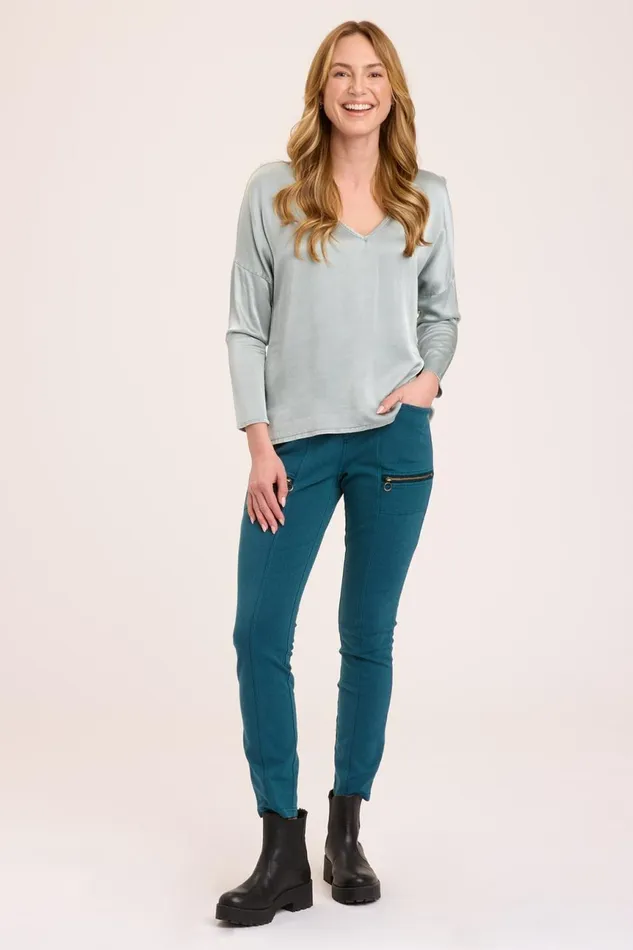 Clothing ShirtsBlouses XCVI Bauer VNeck Top Dew Drop Pigment