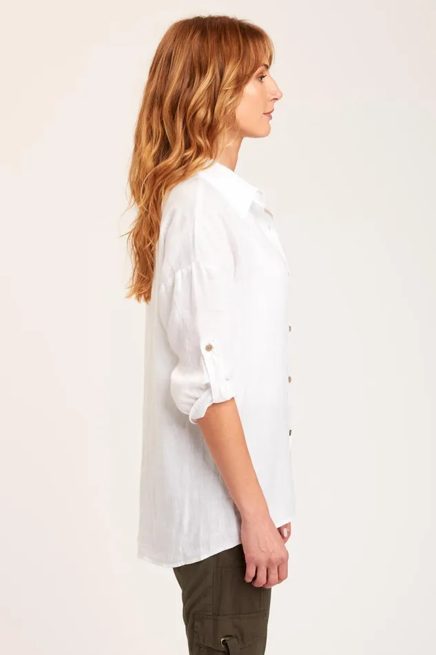 Clothing ShirtsBlouses XCVI Carrie ButtonUp White