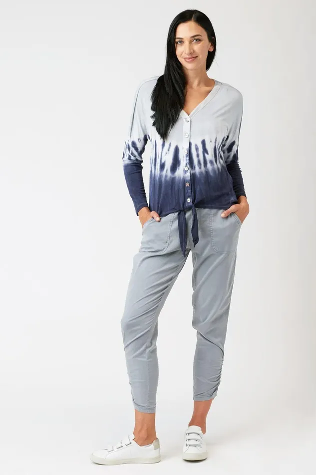 Clothing ShirtsBlouses XCVI Chaski Tie Top Chisel Wash Nacre