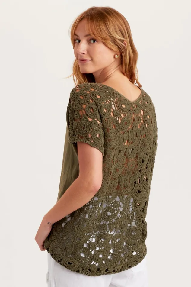 Clothing ShirtsBlouses XCVI Chastain Top Kombu Pigment